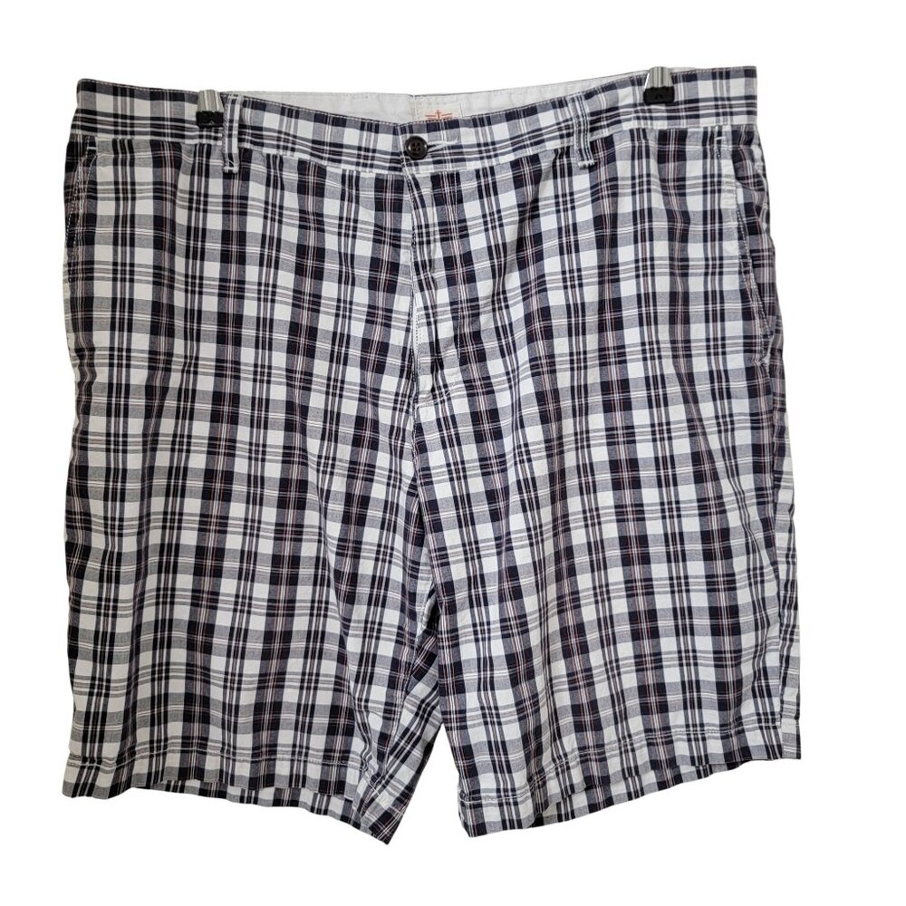 Dockers Size 40 Nightwatch Plaid Casual Bermuda Shorts, Excellent Used Condition